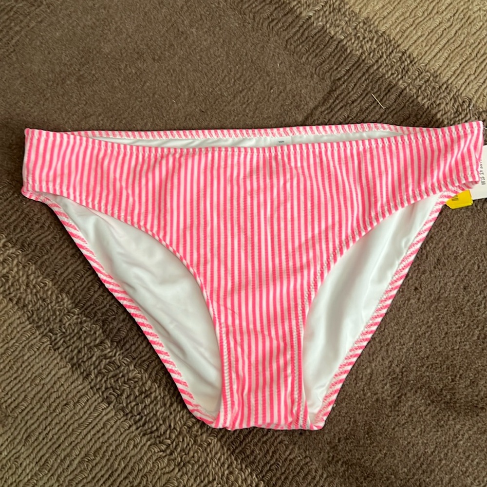 NWT Aerie Striped Bikini Bottom size L